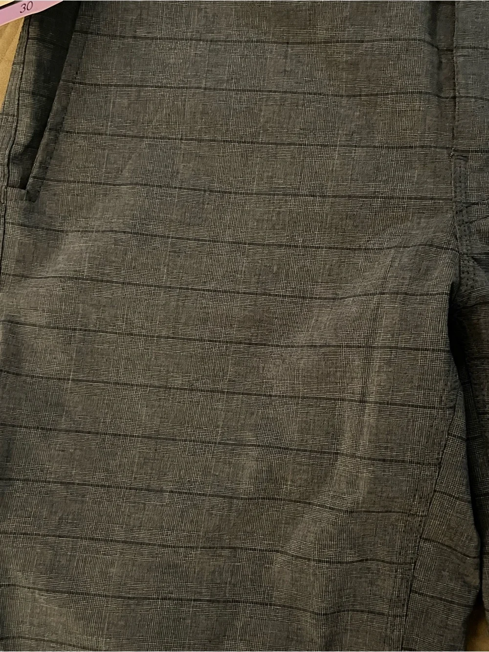 O'Neill Slate Blue Crossover Horizontal-Striped Flat Front Shorts